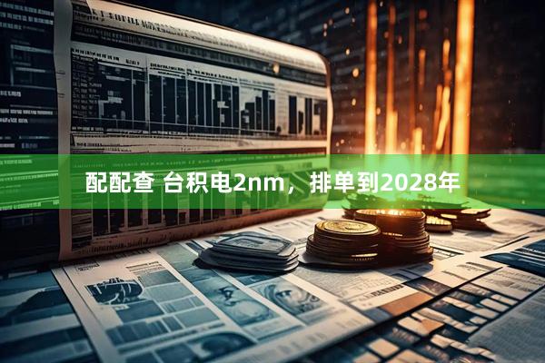 配配查 台积电2nm，排单到2028年
